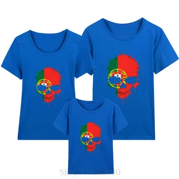 Kaotično portugalsko Zastavo, Škropljenje Lobanje mama in baby boy ujemanja obleke otroci oblačila otroci oblačila otrok oblačila dekleta vrhovi