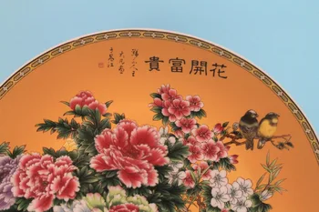 Kitajska je Qianlong leto sistema,bogata in počaščen, iz porcelana krožniki, doma odlikovanja