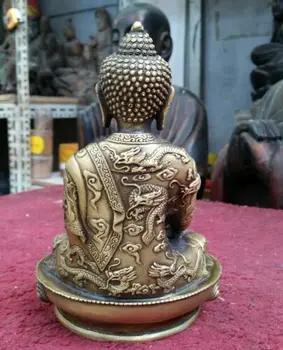 Kitajski Buda Ljudskega templja stari Slog Bodhisattva Stari Zmaj kip