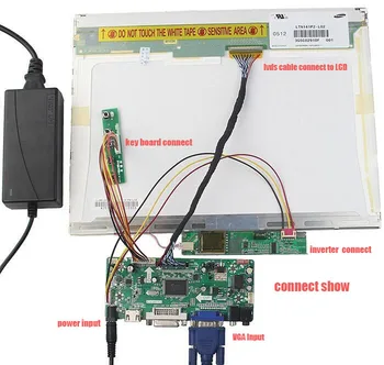 Komplet za LTN170P1-L02 Krmilnik odbor 1680X1050 1 svetilke LVDS Signal VGA HDMI DVI 17