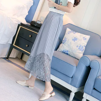 Korejski Slog Gleženj-Dolžina looselace hlače ženske poletje visoko pasu hlače Nove Širok noge hlače