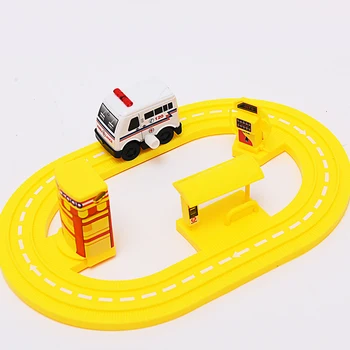 Kos otroke, risanka železniškega avto otroka po maslu tovornjak reševalno gasilsko nabor ustvarjalnih fant igrače darila