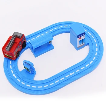 Kos otroke, risanka železniškega avto otroka po maslu tovornjak reševalno gasilsko nabor ustvarjalnih fant igrače darila