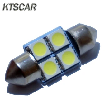 KTSCAR 6PCS Festoon C3W C5W C10W avto LED sijalka 36mm 31mm 39 mm 41mm 4SMD 4LED 5050 auto lučka za branje Notranjosti luči Bela 12V