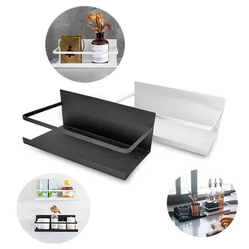 Kuhinja Hladilnik, Magnetno Stojalo Multi-funkcijo Punch-brezplačni prostor za Shranjevanje, Rack okrasno stojalo za tablice kopalnica polica