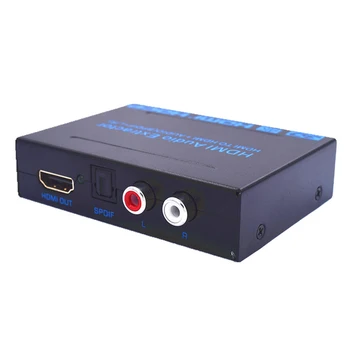 Larryjoe HDMI 1.4 Avdio Extractor Adapter Pretvornik HDMI SPDIF + R/L 4K LOKA EDID Nastavitev Avdio Extractor 4K*2K Z Močjo Zvoka