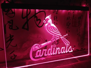 LD143 - StLouis Kardinali Pub Bar LED Neon Luči Znak visi prijavite doma dekor obrti