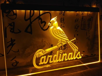 LD143 - StLouis Kardinali Pub Bar LED Neon Luči Znak visi prijavite doma dekor obrti