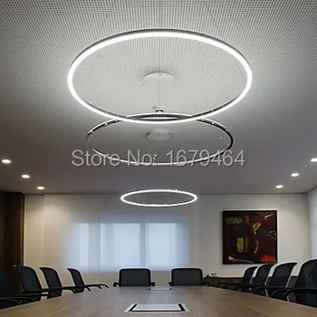 LED 60 cm Obesek Svetlobe Sodoben Design, ki Živijo LED Obroč 35w Premer Je 60 cm office lučka v sejni sobi lučka in dnevno sobo