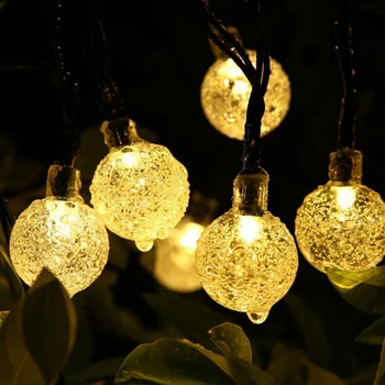 LED Pravljice svetlobe Sončna Brezplačno LED Niz Prostem Vrt Ograje Vrtne luči Za Stranko Poroko Praznik Božični Okraski, razsvetljava
