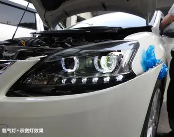 LED Žarometi Za Nissan Sylphy 2012 -Avto Led Luči Dvojno Xenon Objektiv Avto Dodatki Dnevnih Luči Luči za Meglo