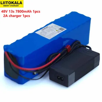 LiitoKala 48V 7.8 ah 13s3p High Power 18650 Baterije za Električna Vozila na Električni Motocikel DIY Baterije BMS Zaščite+2A Polnilec