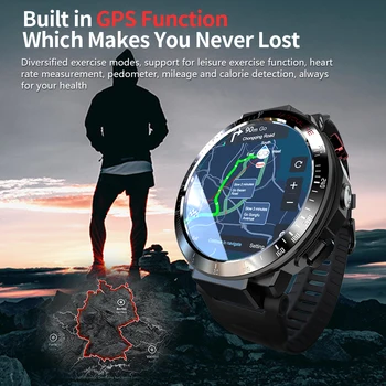 LOKMAT GPS Pametno Gledati Polni, Zaslon na Dotik, Fitnes Tracker Srčnega utripa Življenja Nepremočljiva Smartwatches za Android IOS