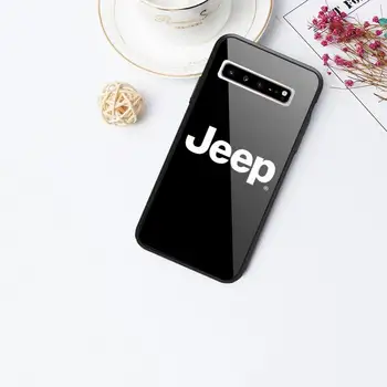 Luksuzni Jeep kul avto Primeru Telefon Za Galaxy Kaljeno Steklo Primerih Velja, Da S9 S10 S8 S7 S6edge Plus TPU Pokrov