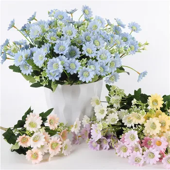 Luksuzni Velik Šopek Plastičnih Umetno Cvetje Flores Za Poročno Dekoracijo Mariage Babyshower Bela Ponaredek Cvet
