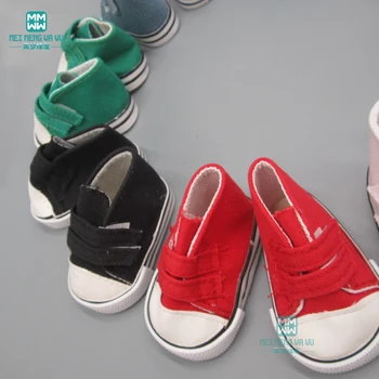 Lutka čevlji za 18-inch 45 cm American' lutka Srebro usnjeni čevlji superge športni copati