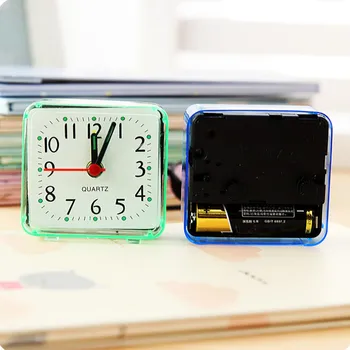 Luštna Majhna Postelja Budilka temperatureTransparent Primeru Kompaktnih Digitalnih Budilka Mini Otroke Študent Desk Tabela 17 Ure