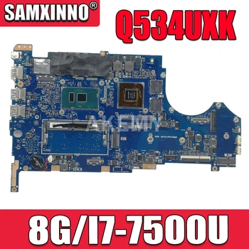 Mainboard Za ASUS Q534UXK Q534UX UX560UX UX560UXK Q524UX Q524UXK Prenosni računalnik z matično ploščo 8G/I7-7500U GTX950M/V2G