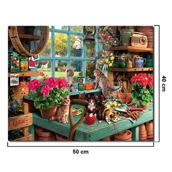 Mačka v hiši Živali Plakat brez okvirja Stenske Slike Za dnevno Sobo, Moderno In grafike Doma Dekor Slike