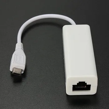 Micro USB 2.0, 5P, da RJ45 Omrežja Lan Ethernet Kabel Pretvornik Napajalnik za Tablični RAČUNALNIK QJY99