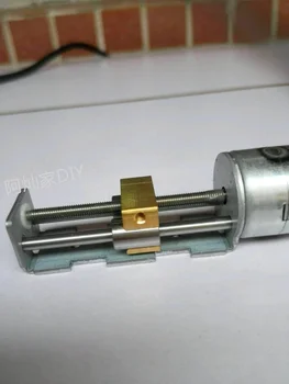 Mikro Odskočna Miza Koračnih Motornih 20 mm, 2-faza 4-žice Vijak Drsnik in Linearnih Ležajev Motorja