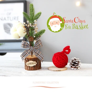 Mini Okraski Za Božična Drevesa Mini Božični Dekor S Trakom Lok Namizja Zaslona Božično Dekoracijo Za Dom 2020 Novo Leto