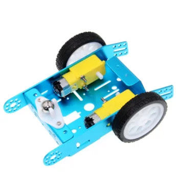 Mini Omni Kolo 3WD Smart Robot Avto Ohišje, Komplet s Kovinsko Ploščo TT Motor za Arduino Microbit DIY Deli Igrač STEBLO Kit