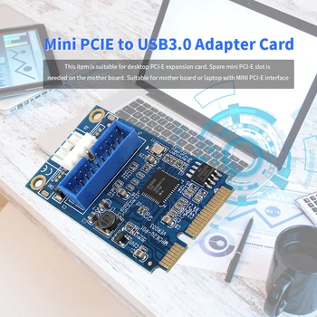 MINI PCI-E, da USB3.0 vmesniško Kartico Mini PCIE, da 20Pin/19Pin Širitev Kartico Mini Pci-e, da USB3.0 adapter do 5Gbps