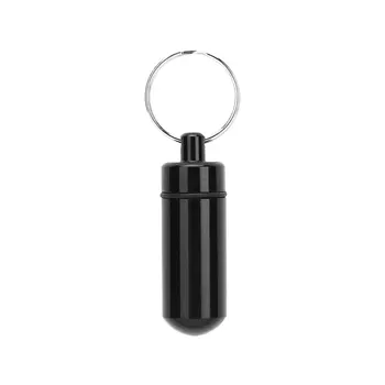 Mini Travel Aluminij Metal Tabletke Steklenice Za Shranjevanje Nepremočljiva Medicine Tableta, Tablete Škatla Primeru Keychain Key Ring Dodatki