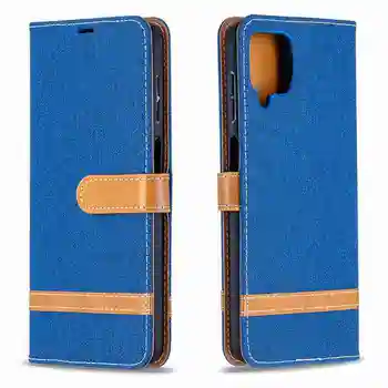Moda Mozaik PU Usnja Flip Case za Samsung Galaxy A12 Za 6,5 Palčni 2020 Reža za Kartico Denarnice Pokrovček za Samsung A12 SM-A125F