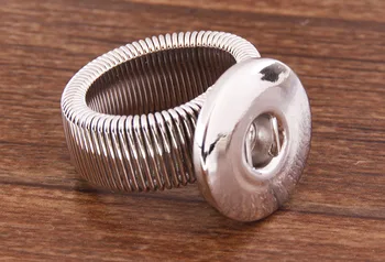 Moda Očarljivo Elastična snap zapestnica bangle Obroč fit 18 MM snap gumbi nakit trgovini SG0156