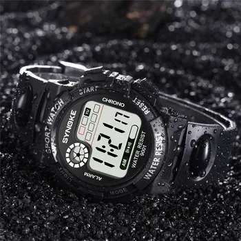 Montre Homme SYNOKE Multi-Funkcijo 30 M Nepremočljiva Watch LED Digitalni Dvojno delovanje Watch Ura