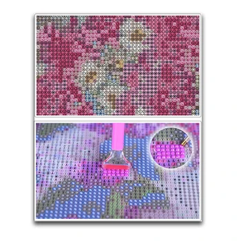 Mozaik 5D DIY Diamond Vezenje živali flamingov Diamond Slikarstvo mačka Navzkrižno Šiv Celoten Kvadratni/Krog Vaja Dekoracijo Doma XY1
