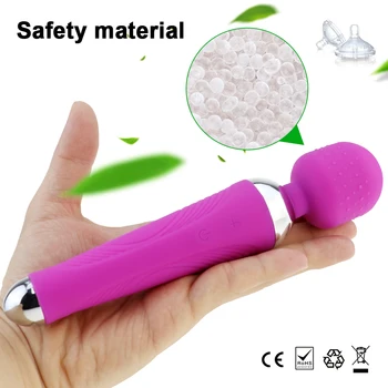 Močan Ustni Klitoris Vibratorji Dildo za žensko USB Charge Av Čarobno Palico z vibriranjem Analni Massager Adult Sex Igrače Za Ženske vibrator