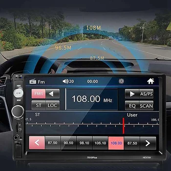Nadgrajene Različice 7010PLUS Avtomobilski Stereo sistem Android WiFi FM AM RDS Radio+8LED Fotoaparat