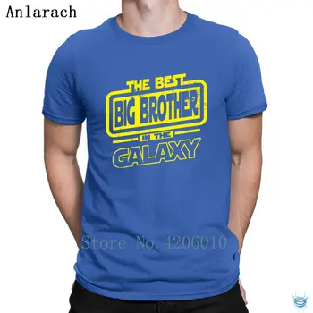 Najboljši Big Brother V Galaksiji T-Shirt Zanimiv Lik HipHop Vrh Tshirt Za Moške Nov Slog Črk 2018 Anlarach Čudno