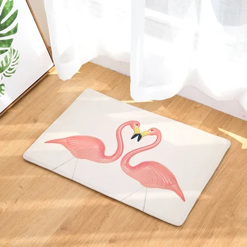 Najnovejše nov dom dekoracijo lep Flamingo preproga ne drsna kuhinja preproga za domači dnevni sobi talna obloga 40x6050x80cm