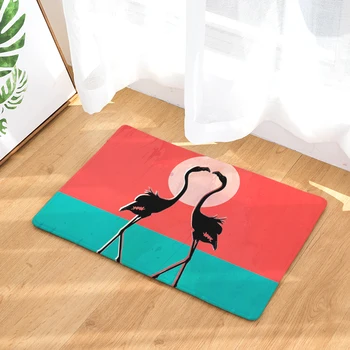 Najnovejše nov dom dekoracijo lep Flamingo preproga ne drsna kuhinja preproga za domači dnevni sobi talna obloga 40x6050x80cm