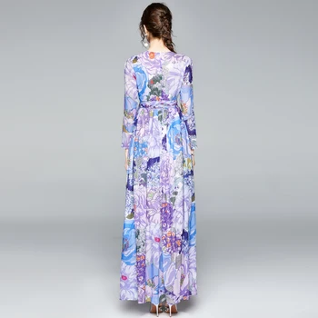Narediti spot, ki jih predstavljajo obleko dolgo sleeved počitnice veter, ki v obleko z svilene rute so šifon tiskanje krpo