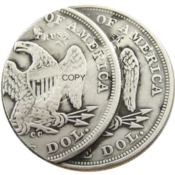 NAS 1870CC Sedi Liberty Dolarjev Dva obraza Napaka Silver Plated Kopija Kovanca