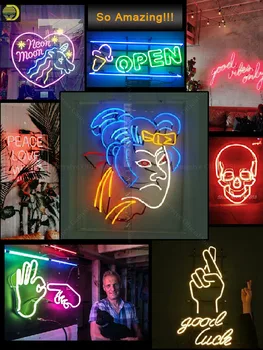 Neon Znak Konj Umetnost Steklenih Cevi neon vintage prijavite Pivo Bar Pub Obrtniški Neonske Svetlobe, Znaki za Trgovine, Nakupovanje Dvorani Prijavite Neon Bar