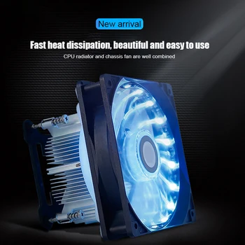 New Vroče CPU Hladilnika Ventilatorja 12 cm Led Tiho Desk Računalnik Hladilni Ventilator