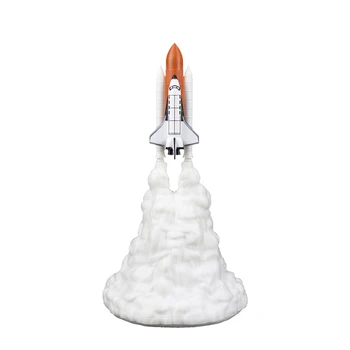 Night Light Craft Akumulatorska 3D Tiskanja LED Space Shuttle namizne Svetilke Dekorativni Spalna Svetlobe Spalnica nočno omarico Lučka