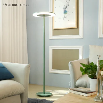 Nordijska sodobno minimalistično barva LED talna svetilka, dnevna soba, spalnica kavč študija Ameriških ustvarjalne osebnosti navpično talna svetilka