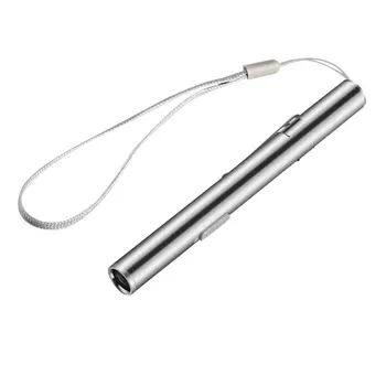 Nov Prihod Priročno Pero Lahka USB Polnilna Mini varčna Svetilka LED Svetilko + Posnetek iz Nerjavečega Jekla Super Svetla