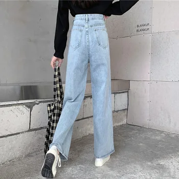 Nove Kavbojke Ženske College Stil Jeans Vintage Oprana Jeans, Moda Votlih Iz Ljubezni Kavbojke Priložnostne Luknjo Kavbojke Svoboden Širok Noge Hlače