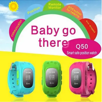 Novi Izdelki 2017 GPS Tracker Q50 Otroci GPS Pametno Gledati Za Otroke zapestje gledati gps sledilne naprave za