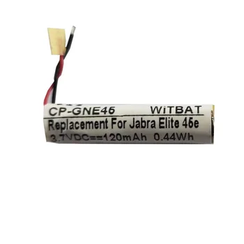 Novo 3,7 V 120mAh Li-Polimer Baterija Primerna za Jabra Elite 45e slušalke baterija za ponovno Polnjenje Zamenjava
