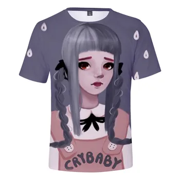 Novo Harajuku Kawaii 3D Majico T Cry Baby Melanie Martinez 3D Natisnjeni T-shirt Fantje Dekleta Kratek Rokav Tee Majica Otroci Oblačila