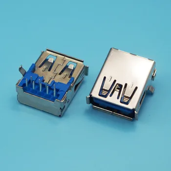 Novo Modro jedro USB ženski 3.0 priključek za vtičnico/vtičnica/vtič, ki Ženski za 90 stopinj Brezplačna dostava